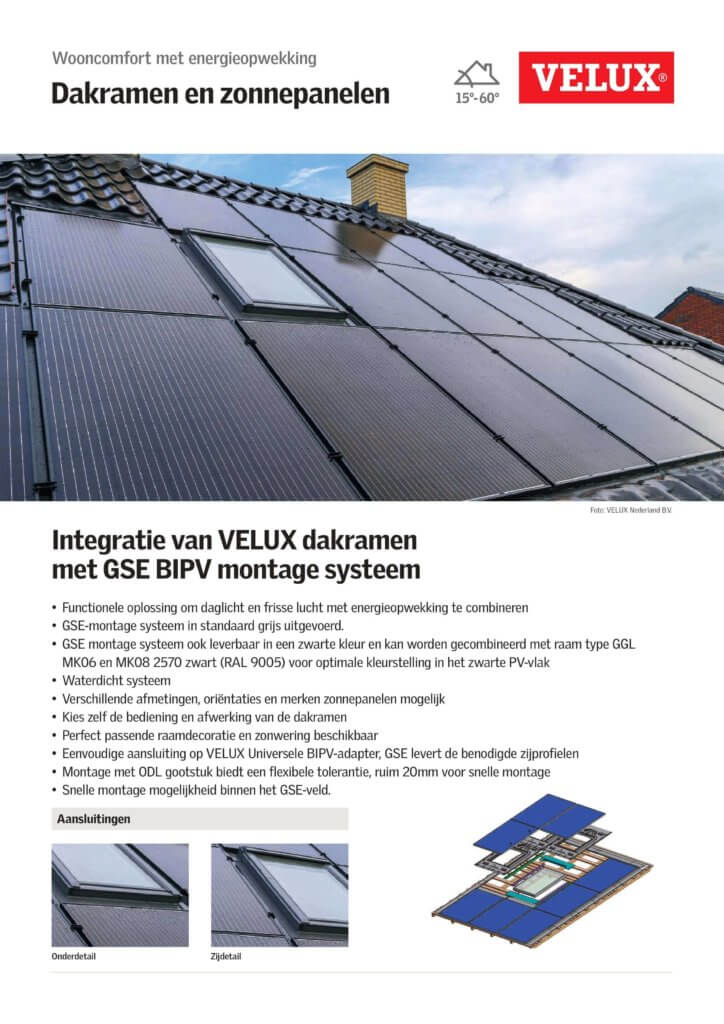 GSE Indaksysteem - Velux Datasheet